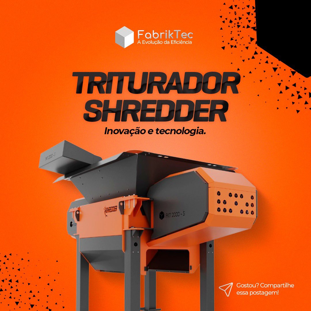 Triturador de sucatas Shredder FabrikTec 