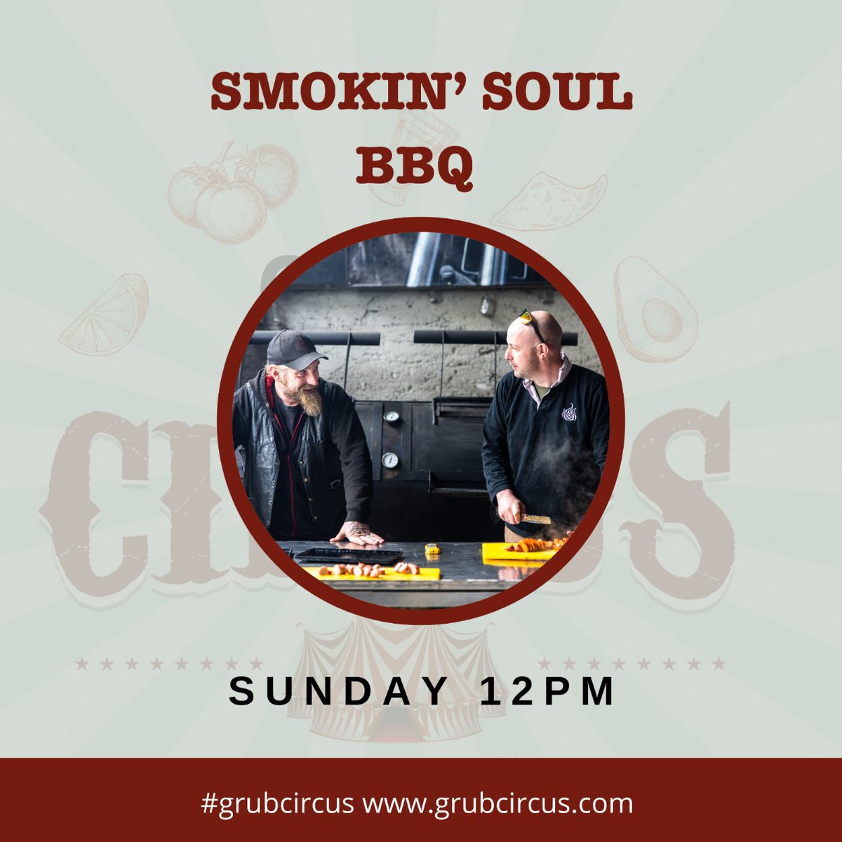 grubcircus's tweet photo. See full schedule in bio or at https://t.co/of91t8Wdgh 

#GrubCircus #foodfest @ATN23 #AllTogetherNow

@bechbailey @SmokinSoulBBQ
 @jozeemac https://t.co/LtzybRiqiD