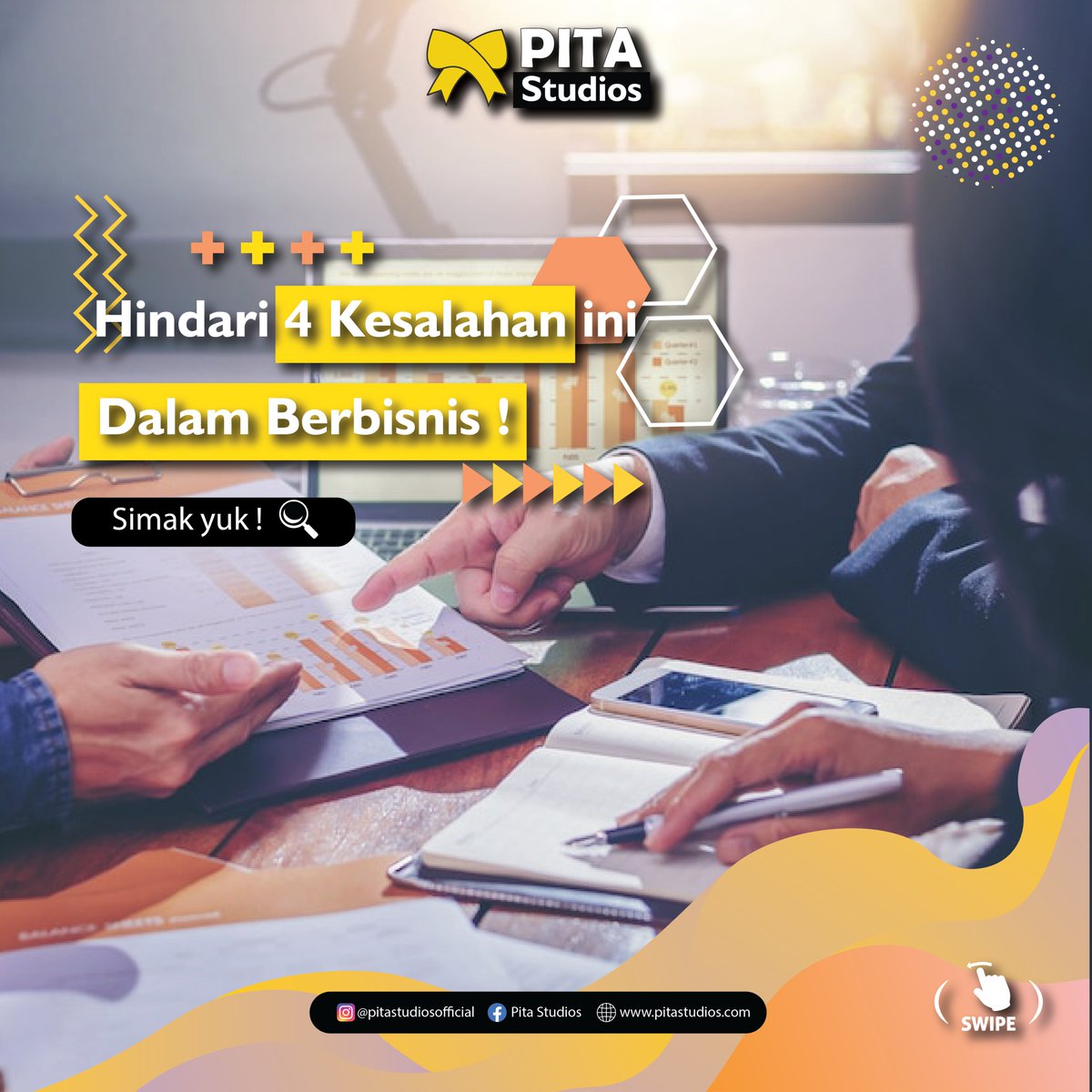pitastudiosid's tweet image. Bisnis sukses bukanlah hal yang mudah, tapi kamu bisa memperbesar peluang kesuksesan dengan menghindari kesalahan yang umum dilakukan.
.
.
▪️Sosial Media :
Instagram - @pitastudiosofficial
Facebook - Pita Studios
Twitter - @pitastudiosid
.
#creativeagency #animationservice #aiart