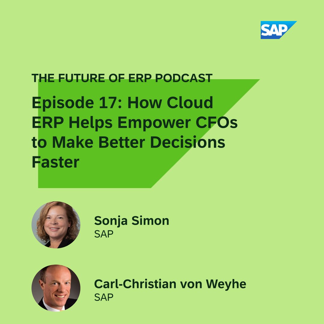 lynnbannerman1's tweet photo. โจ Join the #FutureofERP podcast to discuss how #CloudERP empowers #CFOs to make smarter and better decisions at the speed of business ๐ https://t.co/PKnoEWerli https://t.co/zHb5IiY34p
