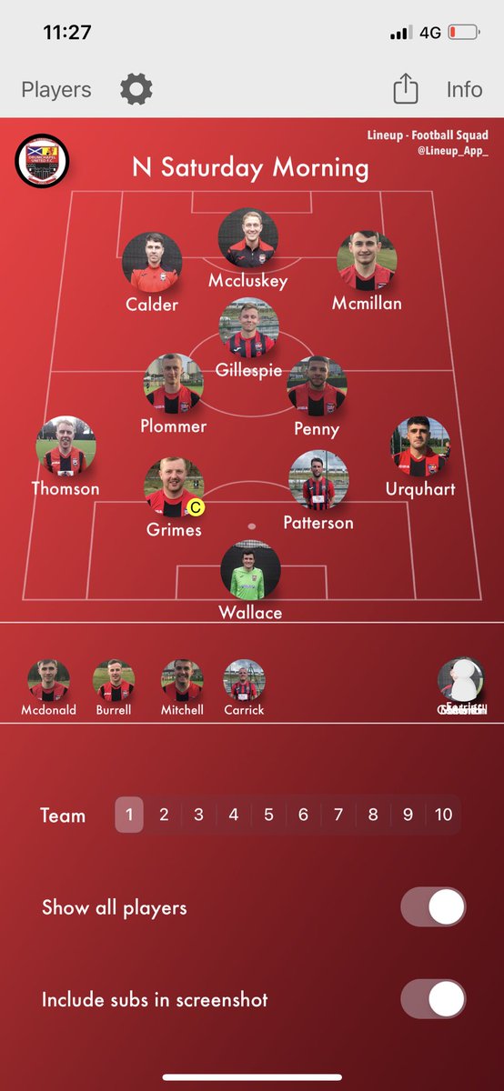 7-1 away win <a href="/ubufc/">shaun-miln</a> 

<a href="/_adamcalder/">Adam Calder</a> ⚽️⚽️⚽️
<a href="/jamesmccluskey2/">@jamesmccluskey</a> ⚽️⚽️
<a href="/jamiegrimes96/">jamie grimes</a> ⚽️
Sean Carrick ⚽️

Mon the Drum 🔴⚫️