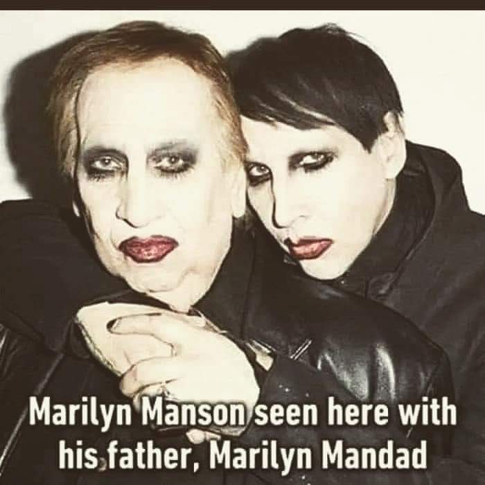 therockpub1987's tweet photo. Man"son" &amp;​ Man"dad" https://t.co/XQ2vrCxRXq