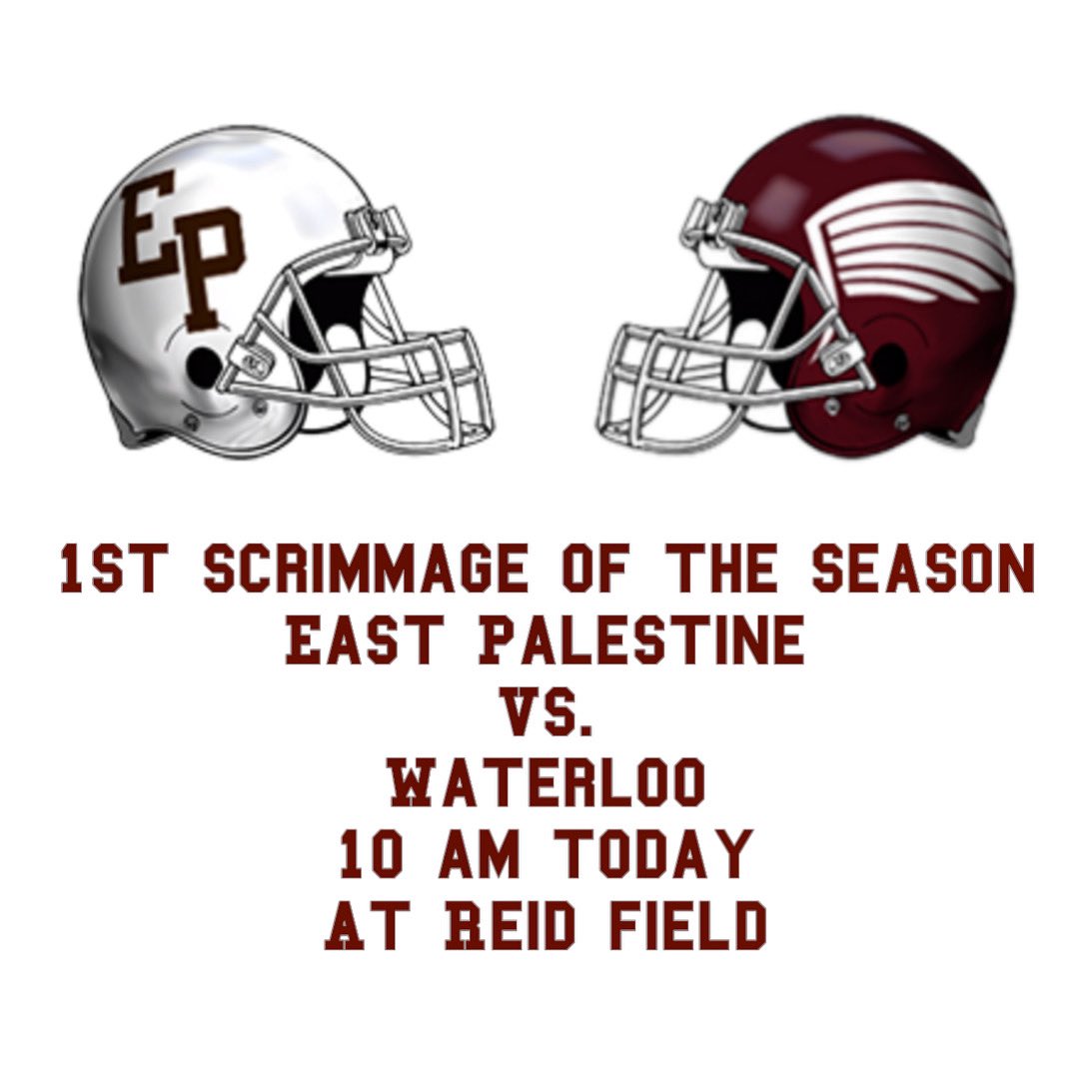 EP_BulldogFB's tweet photo. It all gets real today at 10am! Our first scrimmage at home against Waterloo! Come out and see what weโve been cookin!
#epfootball #bulldogs #eastpalestine #epstrong #bulldogfootball #onepercent #fridaynightlights #highschoolfootball https://t.co/mVZTNxFa23