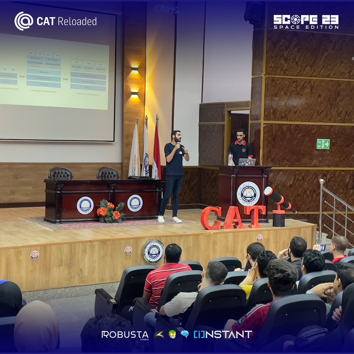 CATReloaded's tweet photo. نشارك معكم جانب من فعاليات GitOps &amp; ArgoCD والتي حدثنا فيها م/ عمر فتحي عن GitOps وماهي أساسياته وأركانه حيث حدثنا عن نهج حديث لتسليم البرمجيات باستخدام Git وأدوات أخرى مثل : 
-Imperative way 
-Declarative Way 
-Traditional operation Model

#CATReloaded 
#CATScope23 https://t.co/9G6w4lLQXM