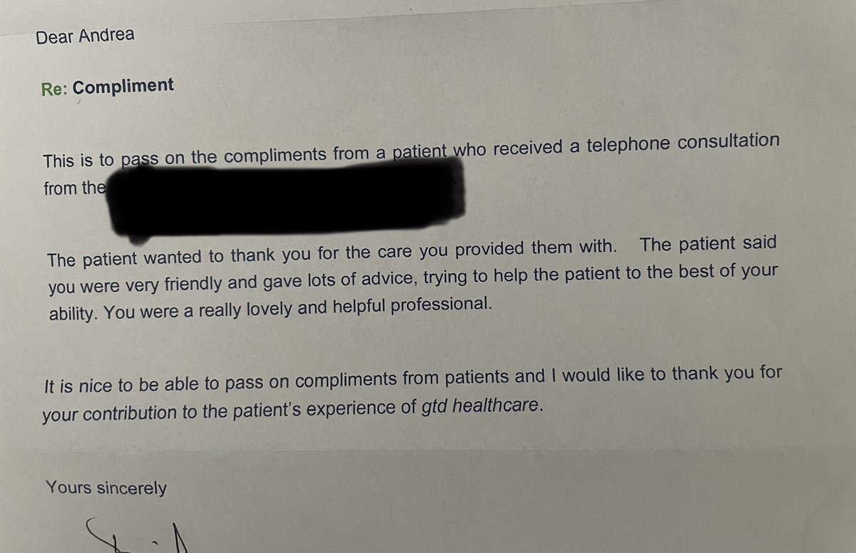 Absolutely made my day receiving this today. Love my FT job but the extra work is so rewarding. More so after this. It reminds me why I remain clinical and will always strive to keep this element in my career. 😊