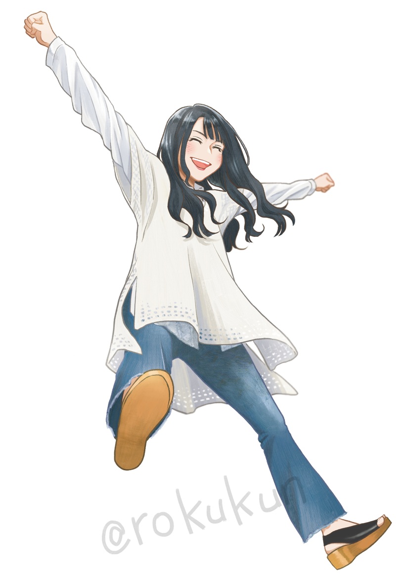 「TrySailツアー戸田(埼玉)公演、やはらさん主催のフラスタにて トラセ3人の」|六の字のイラスト