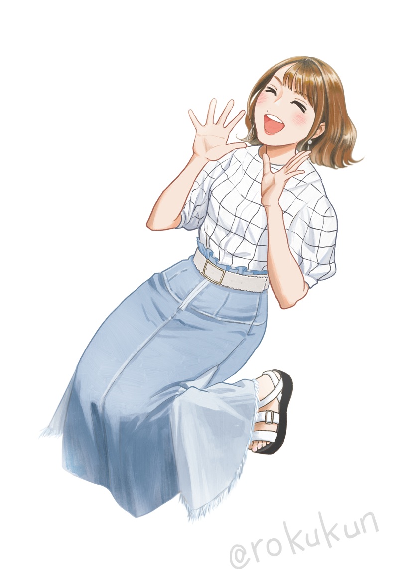 「TrySailツアー戸田(埼玉)公演、やはらさん主催のフラスタにて トラセ3人の」|六の字のイラスト