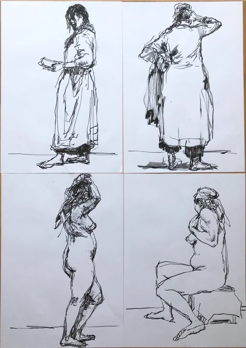 描く枚数は昔の数十分の一にまで落ちている。いかん。じつにいかんよ。 