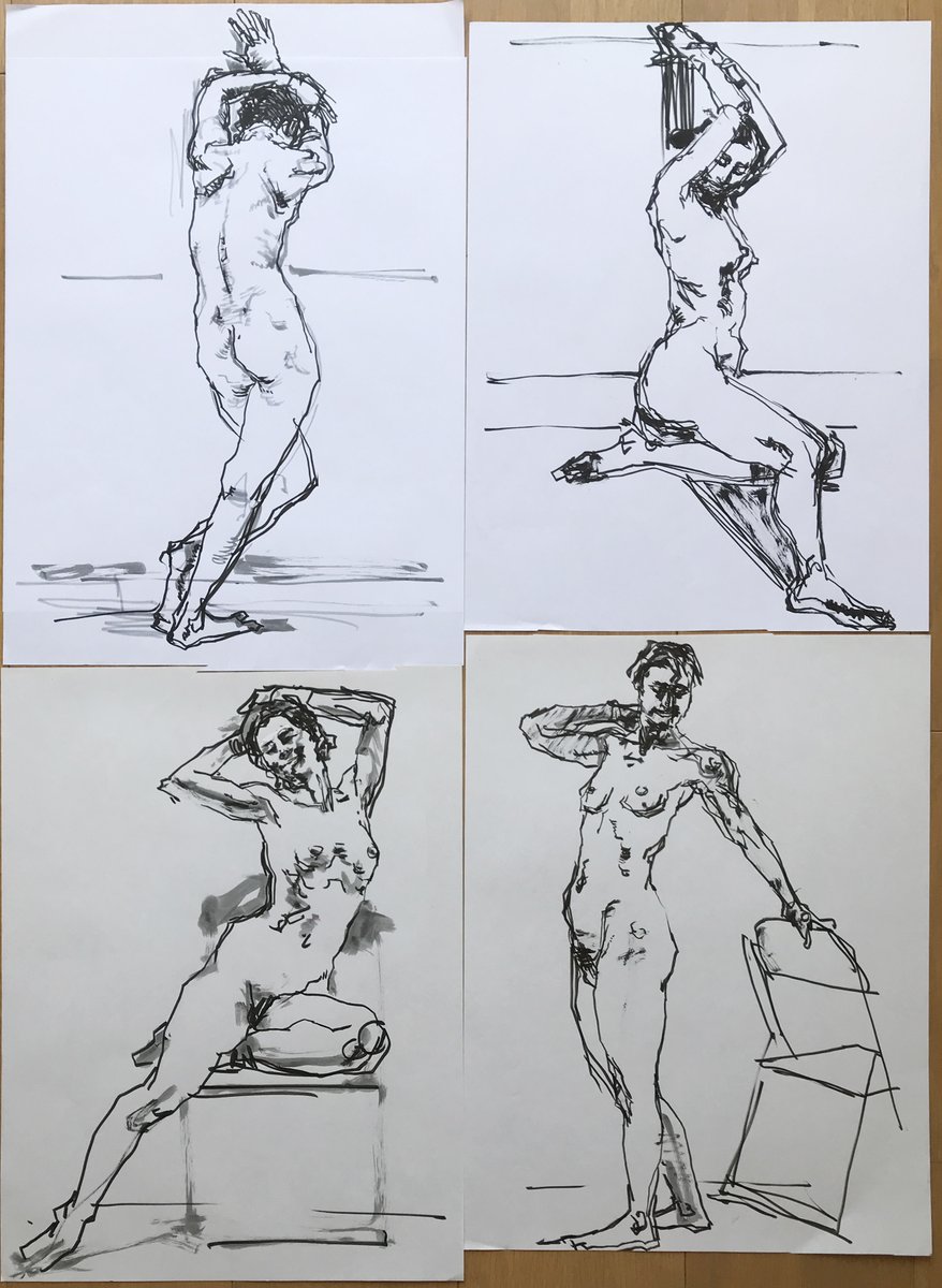 描く枚数は昔の数十分の一にまで落ちている。いかん。じつにいかんよ。 