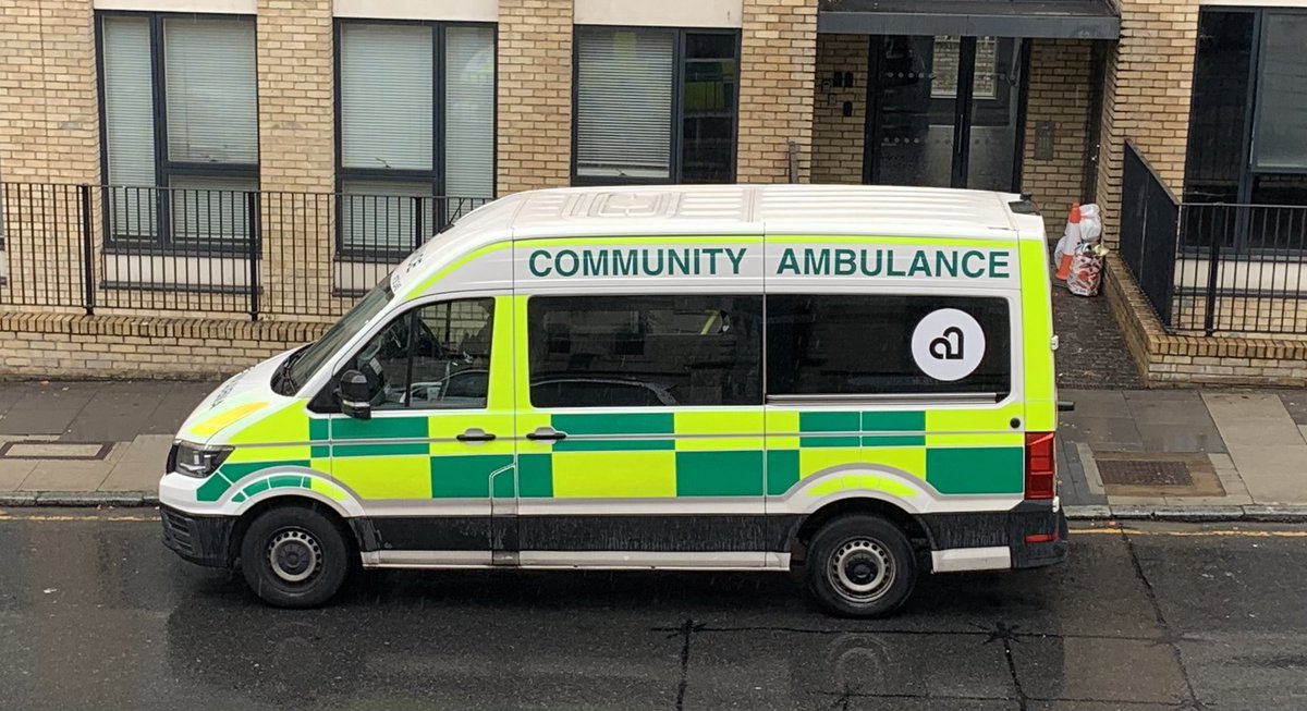 Every day, there are 2-3 ambulances idling for an hour on Cambridge Avenue with crews seemingly having their lunch in the cab. Please turn your engines off! #idling #AirPollution #respecttheresidents #communityambulance #lifeinkilburn