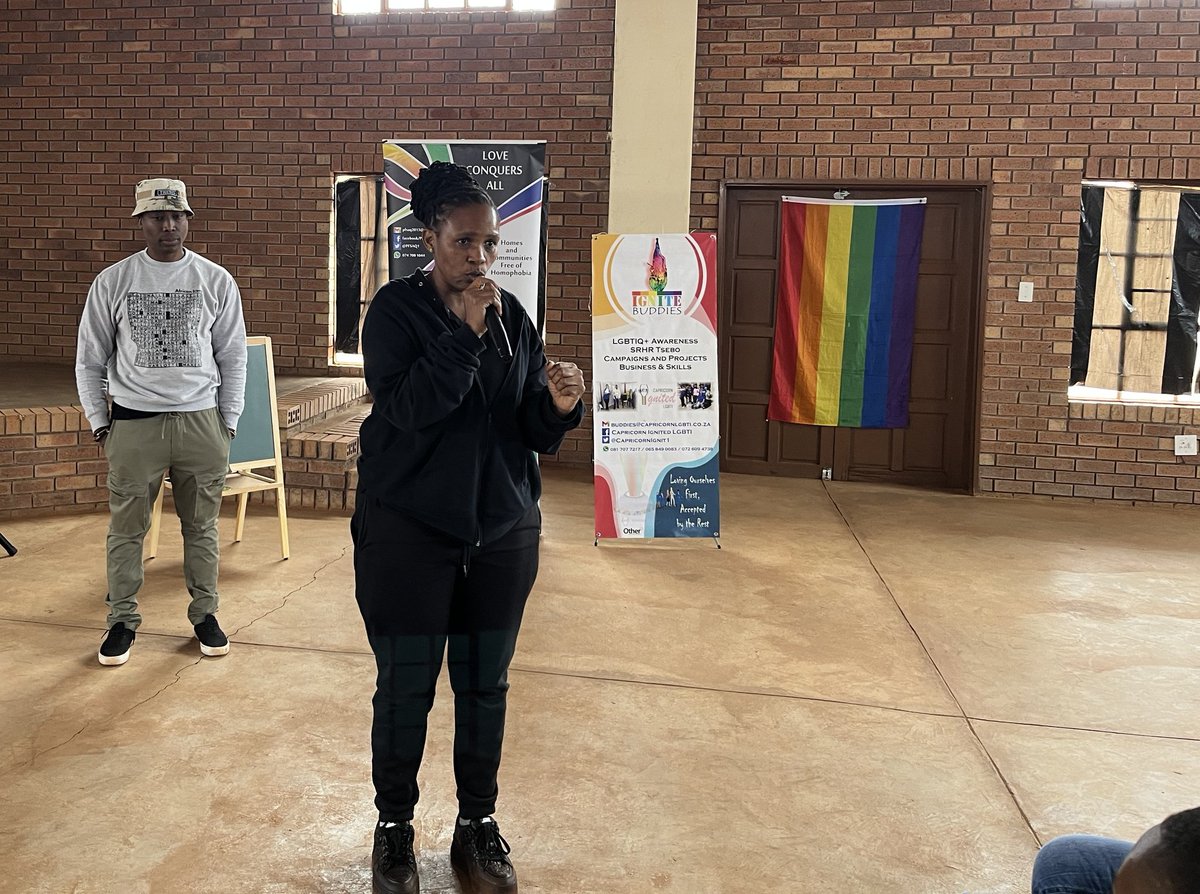 Today, the Iranti team is in Bolahlakgomo, Limpopo for another installment of the Kasi 2 Kasi Queer Film Festival. Partnering with @pfsaq_za and @capricornignited, we are currently showcasing queer films to the community, which will be followed by workshops with participants.