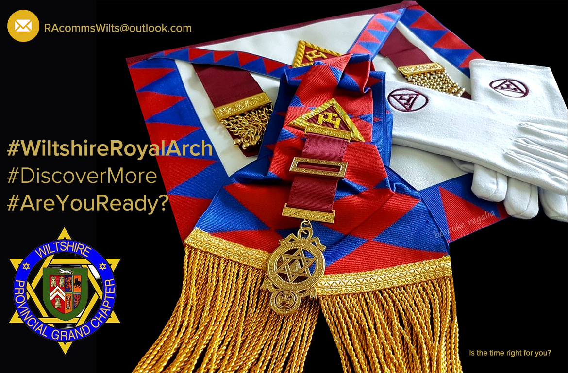 #WiltshireRoyalArch The Royal Arch emphasises the centrality of the Supreme Being, in Whom all Masons have professed their belief, in every aspect of a man’s life without trespassing upon ground properly reserved for religion. #CompleteYourJourney <a href="/wiltspgl/">Wiltshire Freemasons</a> @pgcWiltshire