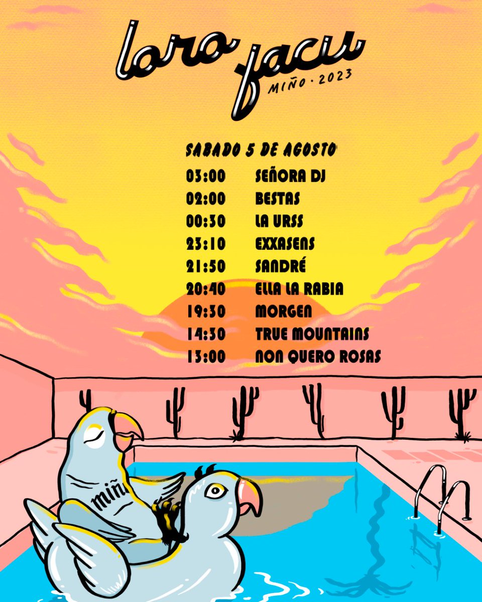 Continúa o voo do #LoroFacu2023 🦜✨ Quen se vén hoxe?

🫱🏻‍🫲🏼 <a href="/VibraMahou/">Vibra Mahou</a> <a href="/DACCultura/">Cultura Depu. Coruña</a>