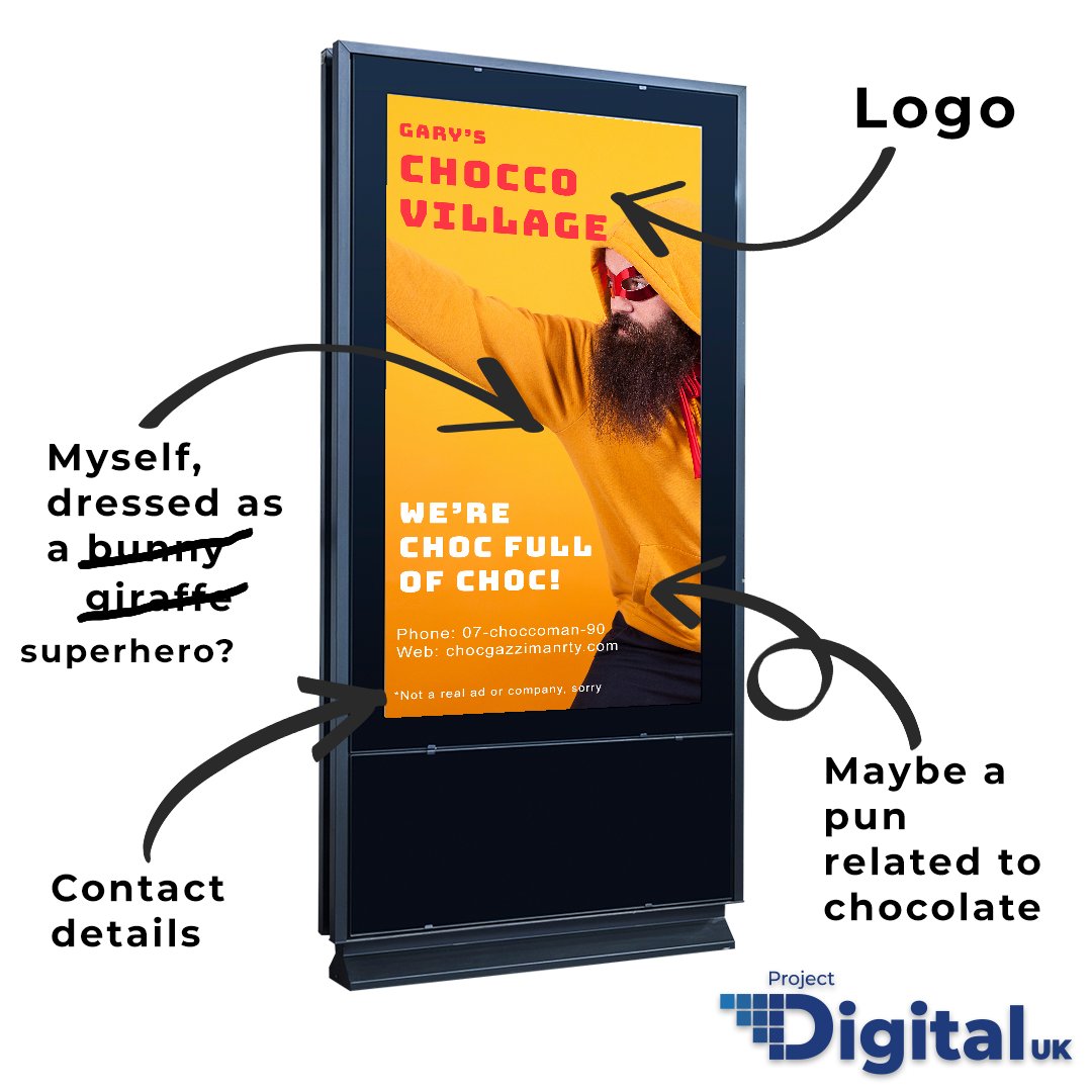 Pro_DigitalUK's tweet photo. Be true to yourself with Project Digital’s Advertising Screens! You can create a design and update and change it to your heart’s content! 
 #ProjectDigital #AdvertisingScreens #InteractiveDisplays #UserEngagement https://t.co/aaeepMuwlh
