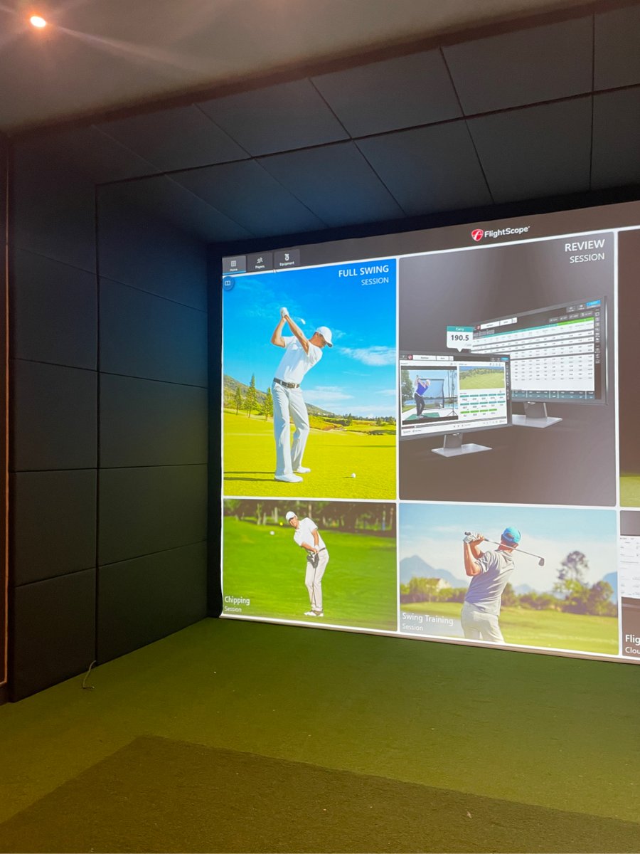 GolfinSimulator's tweet photo. Check out this fantastic home set up!
Flightscope Mevo+ complimented by our faux leather panels!
We work with builders and architects to create the best golf spaces! https://t.co/1p1Osh974E