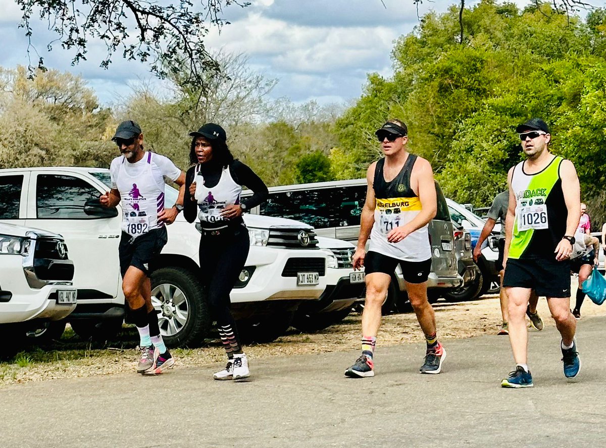 Bellas_AC's tweet photo. Bellas doing its thing at Kruger Marathon 5th Aug.

#GbvRace12Aug2023 
#RunningwithBellasAC https://t.co/bzmhxwB6cF