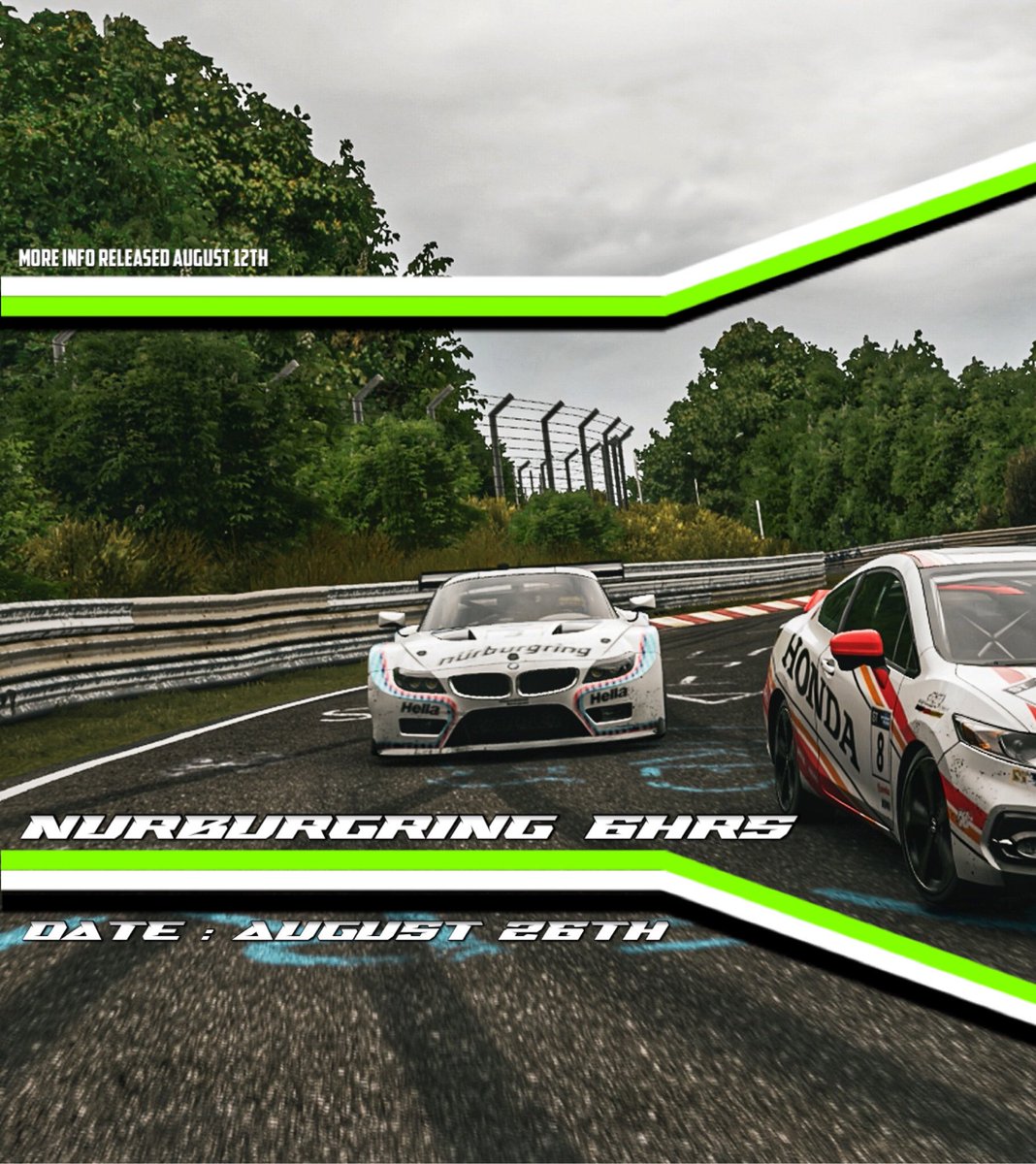 SunshineLeague's tweet photo. We’re firing on all cylinders as we head towards the end of FM7…

Sundays @ 12:15pm EDT: New Series!
August 26th: New Endurance!

Both are all Nurburgring, all the time.  Open builds, GT cars, you name it.

Series signups are open now, endurance signups will open on the 12th. 🥳 https://t.co/D3RzvvLInG