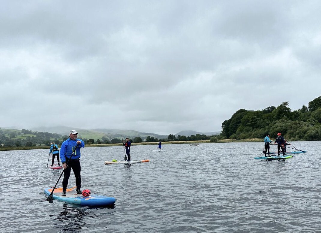 Come rain or shine once you’re wet great paddle on Llyn Tegrid