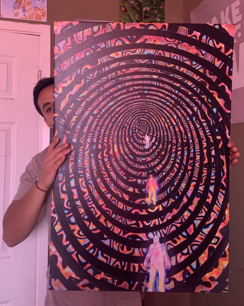 seconds after death I left my body (20x36)