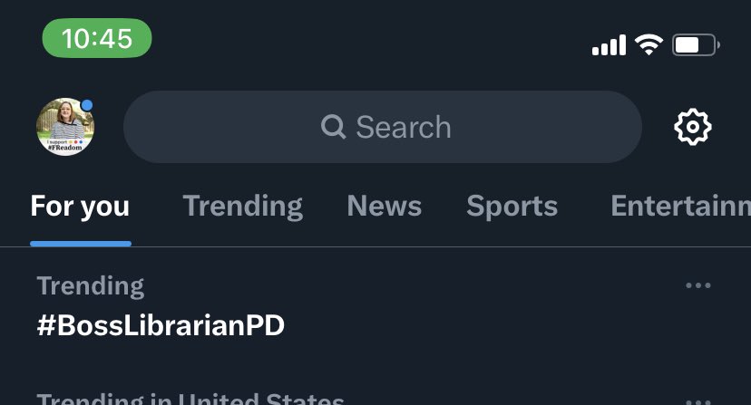 Look at this! #BossLibrarianPD is trending again.
