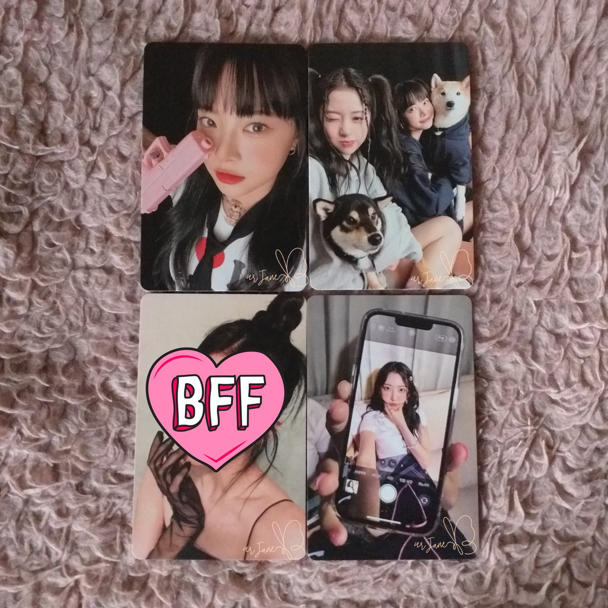 urjanesells's tweet photo. wts lfb rush sale
lesserafim unforgiven weverse pc set: 400php  ❌ tingi ✔️ set only
💐 payo-Aug 6 only

🌼 shopee cod link, dm~
# wts lfb lesserafim yunjin sakura eunchae photocard pc ph https://t.co/OjOIZkg7gC