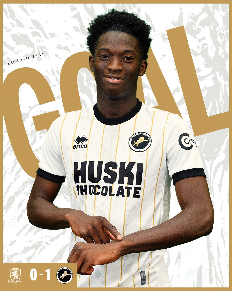 MillwallFC's tweet image. ⏱ 79’

🤩 THE LIONS LEAD!

Emakhu makes a darting run down the left and cuts the ball back to Esse who fires The Lions into the lead with a fantastic strike into the top corner!

🔴 0-1 🦁 | #Millwall