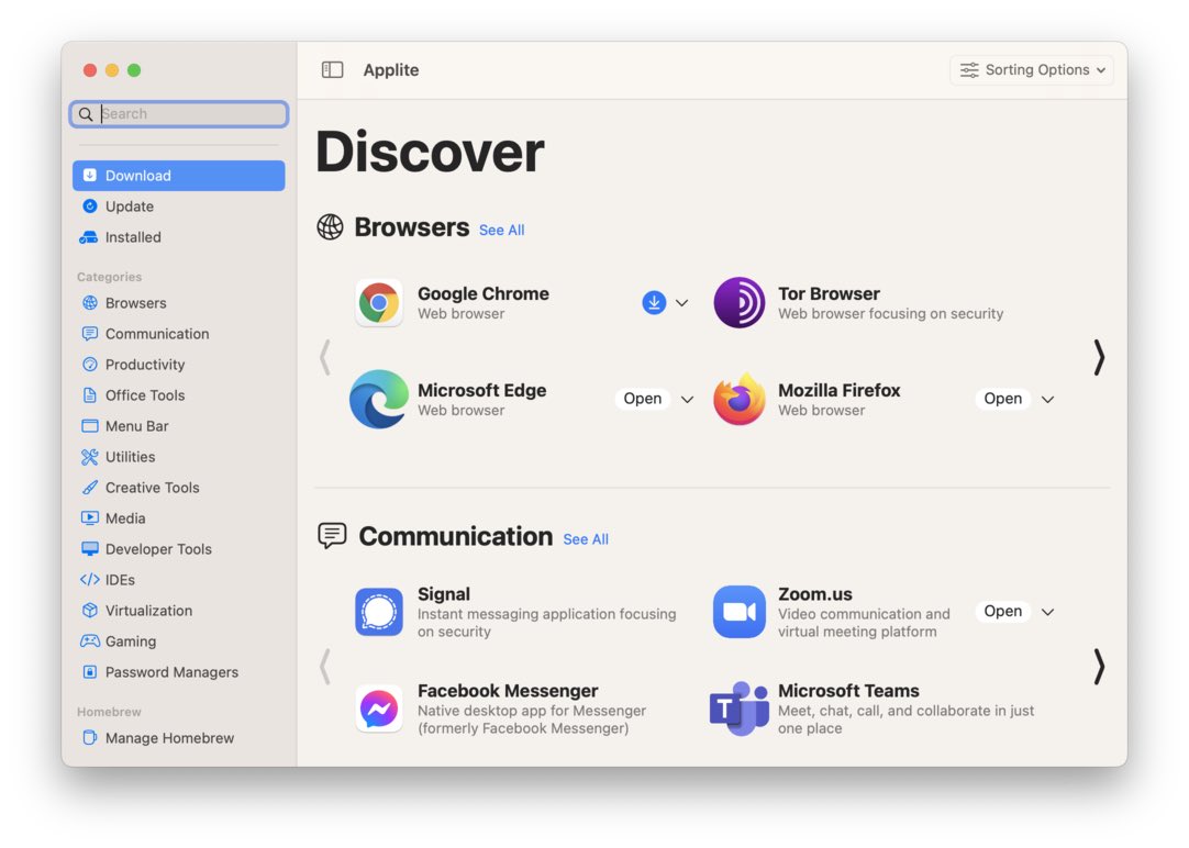 MilanVarady's tweet photo. Try my new app Applite, a user friendly GUI #macOS app for #homebrew casks, to make managing third party apps easy. Free and #opensource. Links ⬇️ https://t.co/PTJzmbu2h7