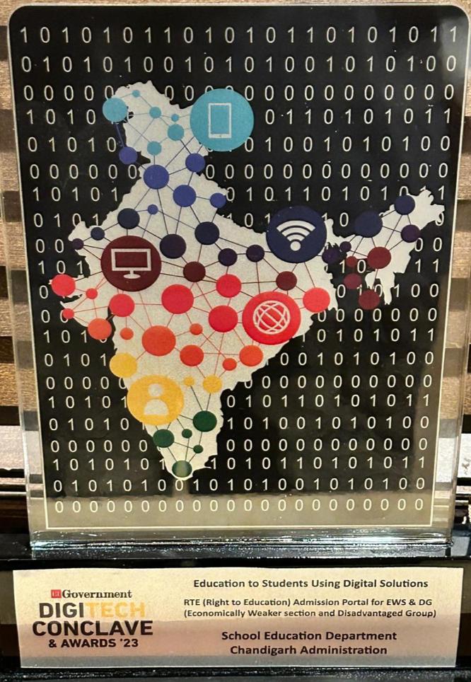 SchoolEduChd's tweet photo. Hard work pays!
@schooleduchd has been working tirelessly,its hardwork has aptly been reciprocated as  Director School Edu Sh.@HPSBRAR and SIO received an award for making RTE EWS admissions online from the year 2023-24. The initiative has been well appreciated across the country https://t.co/Rod9oqKUy8