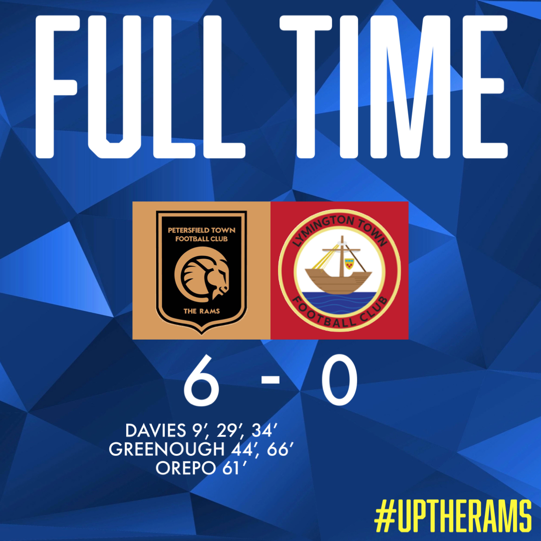 ⏱️| FULL TIME

6-0 RAMS. A very wet afternoon here that ends with the Rams 6 goals to the good. 3 from Oli Davies, 2 from Archie Greenough and one from Marvin Orepo.

#PETLYM
#UPTHERAMS