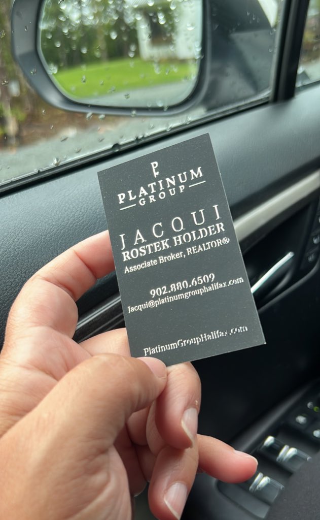 REALTOR_Jacqui's tweet image. Out on showings…arrived before my clients. 
Did you know realtors leave their cards behind on viewings? It shows the Sellers who was in their home and also confirms we were there (although I find most have doorbell/security cams these days so often they already knew that)