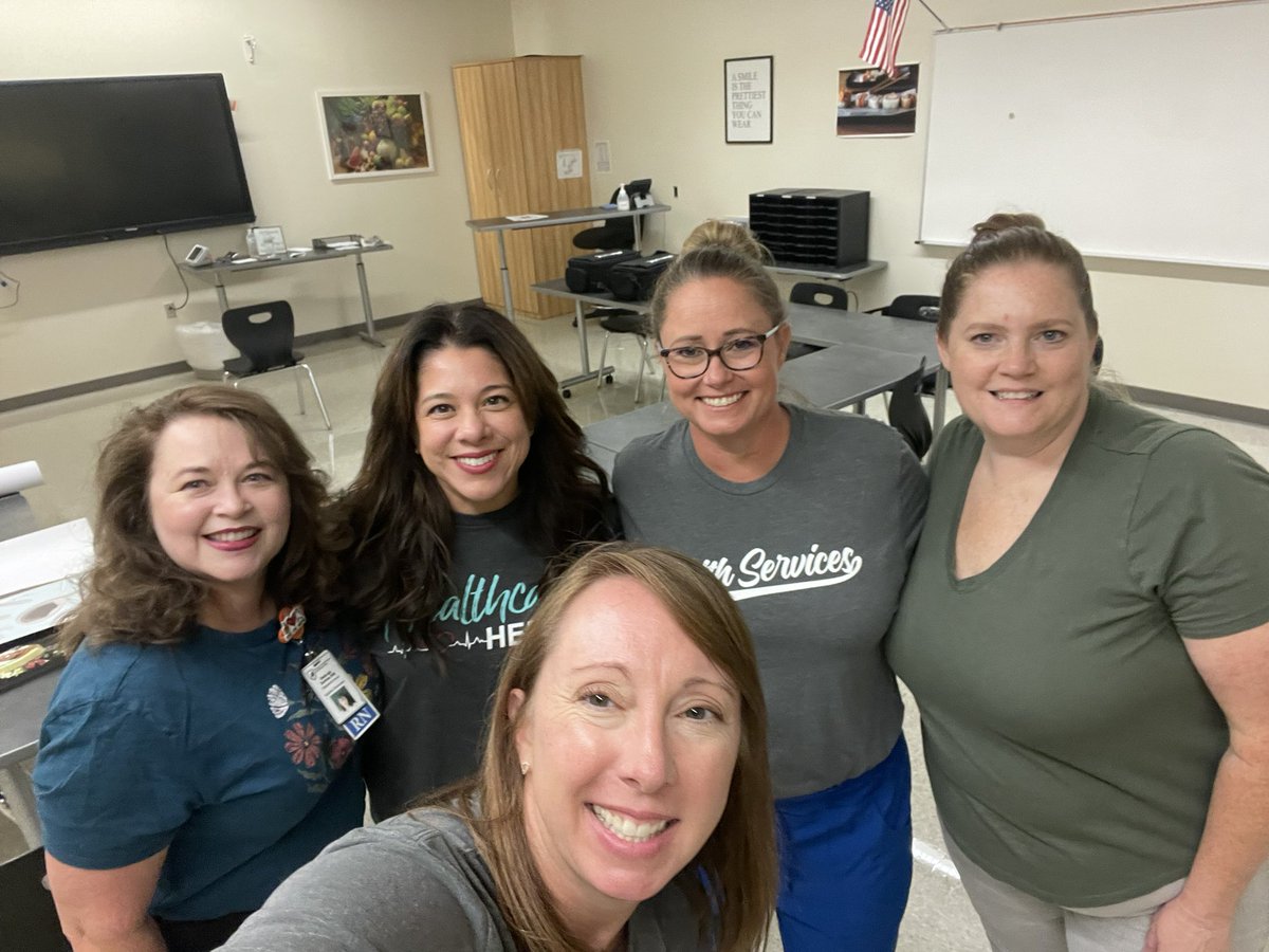 Our amazing Health Services staff helping with vision screening at Back to School Bash! #schoolnurse #EMSproud