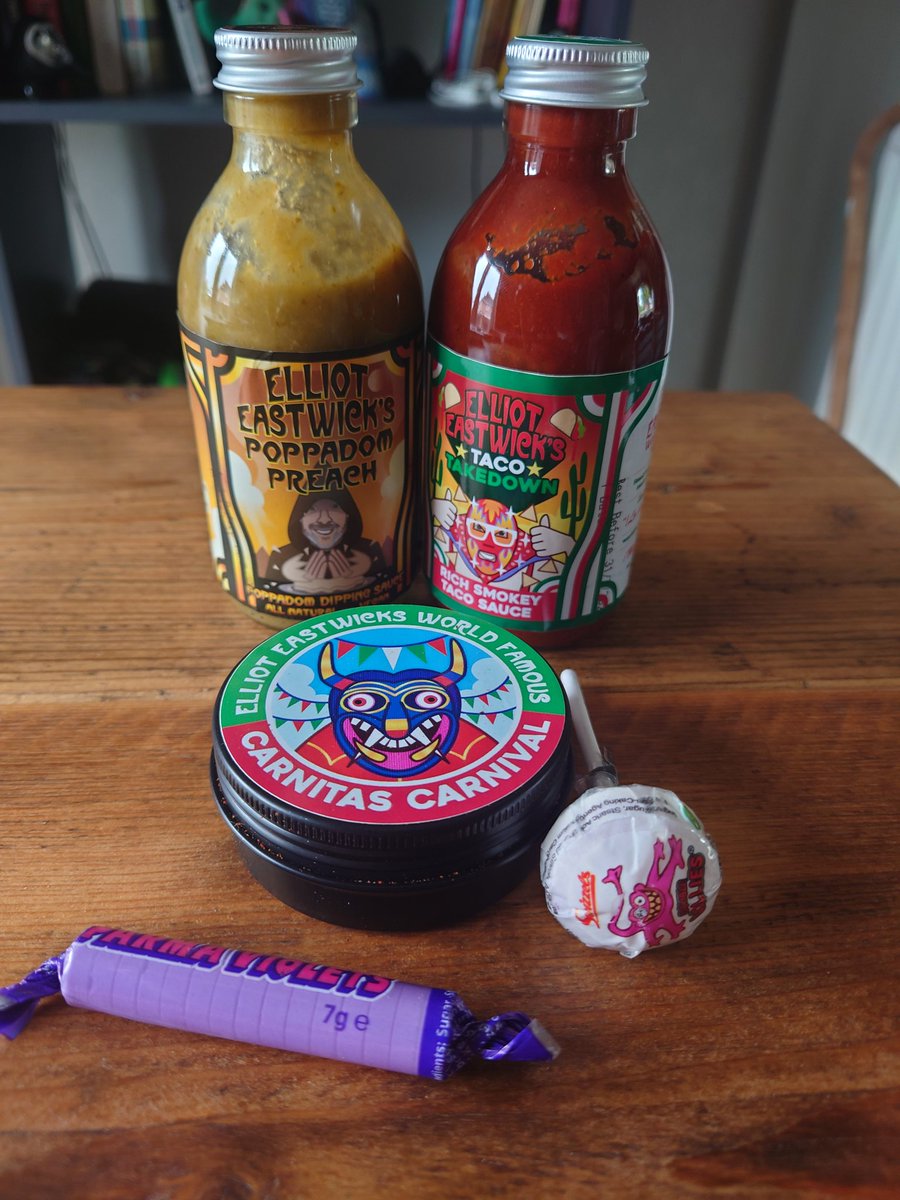 With parma violets and a double lolly 😍. Thanks <a href="/WorldFamousHot1/">ELLIOT EASTWICK’S WORLD FAMOUS HOT SAUCE</a> 👍🏻