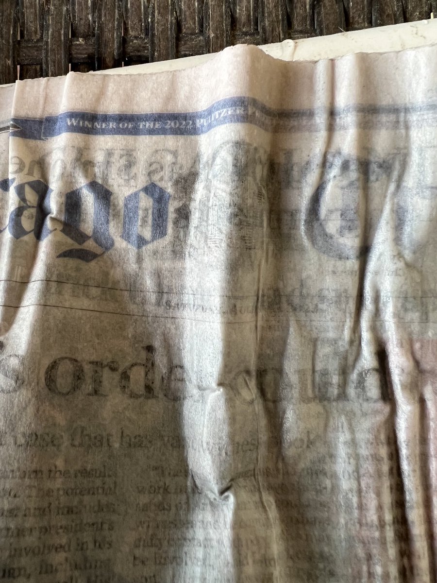 CMCB888's tweet photo. ⁦@chicagotribune⁩ I’m pretty sure you have a weather section there? Is it that difficult/expensive to double-bag the home delivery paper everyday? https://t.co/fBTivP6U6W
