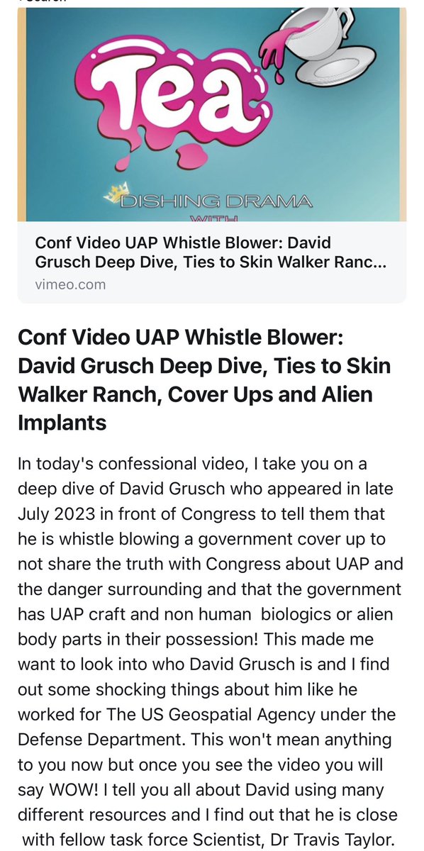 Danawilkey's tweet photo. Todays conf video and audio #dishingdramadana #UAP #DavidGrusch deep dive #alienimplants #skinwalkerranch ties #alien or #interdimensional beings. Come on a ride with me! Could explain govt patents that they can’t make work but filed anyway? 👽 https://t.co/kHjTIFAI1m