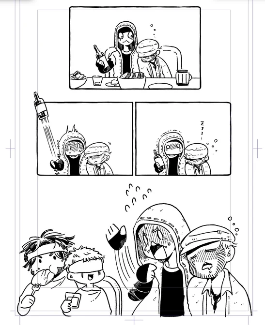 とりあえずペン入れはこれでいこう。間に合うかしら〜