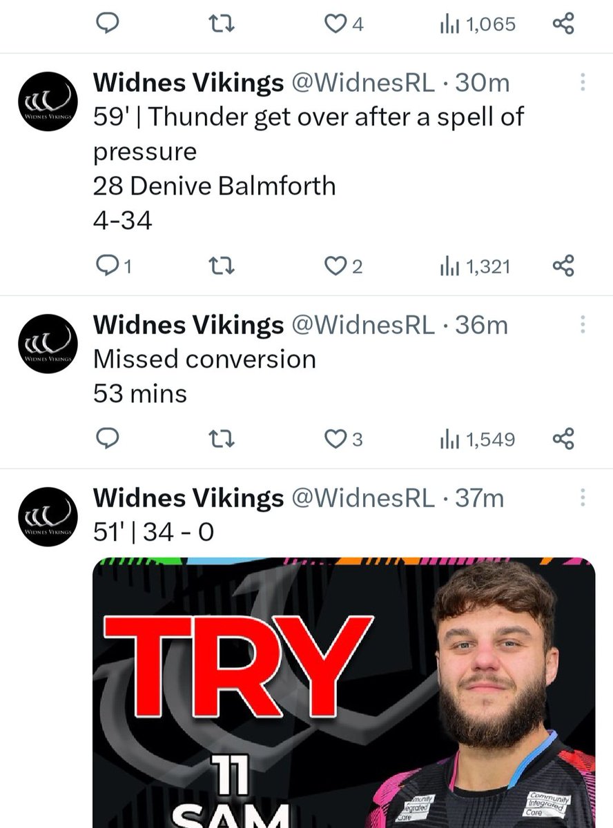 upthevikings's tweet photo. It was on the hour mark the penny dropped we was playing 200 miles away and not the home team @WidnesRL 34-0 🙈 #PoorTweet https://t.co/dLwy3wH7ec