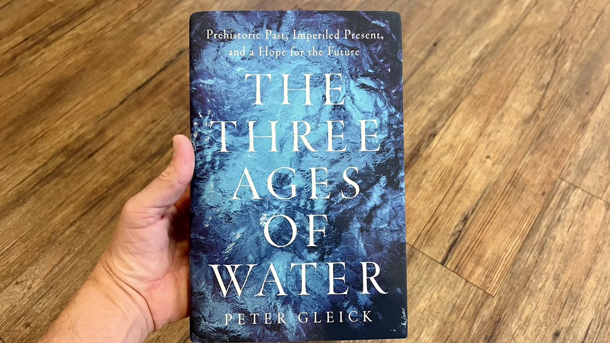 I’m excited to read this new book from the insightful <a href="/PeterGleick/">PeterGleick(closed)</a> titled The Three Ages Of Water and then have him on <a href="/thewaterloop/">💧 waterloop 💧</a> podcast to discuss. I’m particularly interested in the section about hope for the future. 

Pick up your copy here: a.co/d/bum8KgL