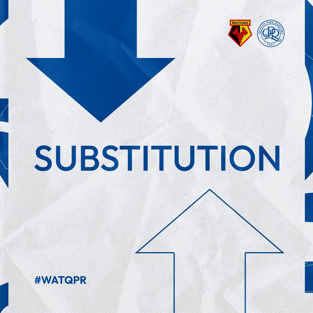 QPR's tweet photo. Two late changes 🔄

➡️ Dixon-Bonner, Willock
⬅️ Chair, Dozzell

𝗪𝗔𝗧 4️⃣-0️⃣ 𝗤𝗣𝗥 (90+7') https://t.co/Ro7wPlOI2b