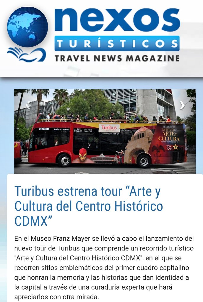 TURIBUS ESTRENA TOUR "ARTE Y CULTURA DEL CENTRO HISTÓRICO CDMX"

En el <a href="/museofranzmayer/">Museo Franz Mayer</a> se llevó a cabo el lanzamiento del nuevo tour de <a href="/Turibus/">Rinalds Mircenko</a> que comprende un recorrido turístico "Arte y Cultura del Centro Histórico CDMX", en el que se recorren sitios emblemáticos del primer