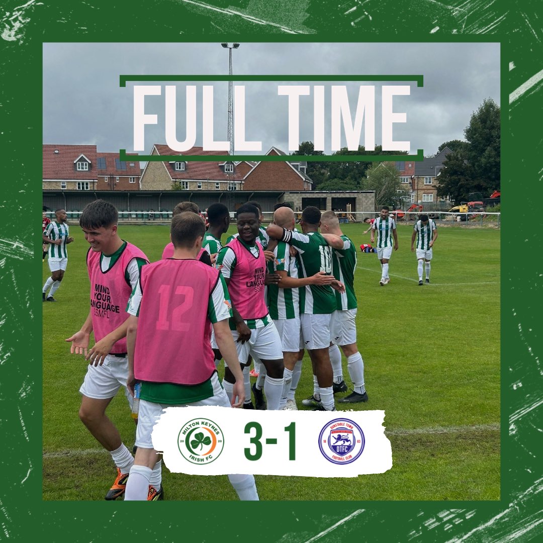 (C) Milton Keynes Irish FC (@mkirishfc) on Twitter photo FULL TIME! MK Irish 3-1 <a href="/DunstableTownFC/">Dunstable Town FC #tOWNtogether</a>! Another great performance from the boys and into the next round! #NonLeague #UpTheIrish #FACup FULL TIME! MK Irish 3-1 <a href="/DunstableTownFC/">Dunstable Town FC #tOWNtogether</a>! Another great performance from the boys and into the next round! #NonLeague #UpTheIrish #FACup