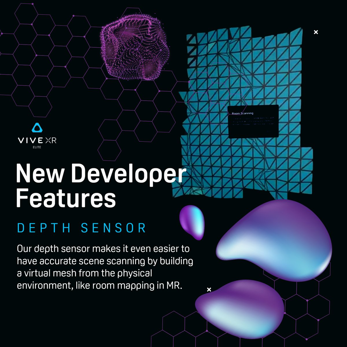 htcvive's tweet photo. Last month, we enabled our depth sensor for developers through our Beta program.
Learn more about our new developer features: https://t.co/u1HdmbF6IC
#DEVELOPER #DEVELOPERTOOLS #VR #VRDEVELOPER #DEPTHSENSOR https://t.co/NODnmpplmB