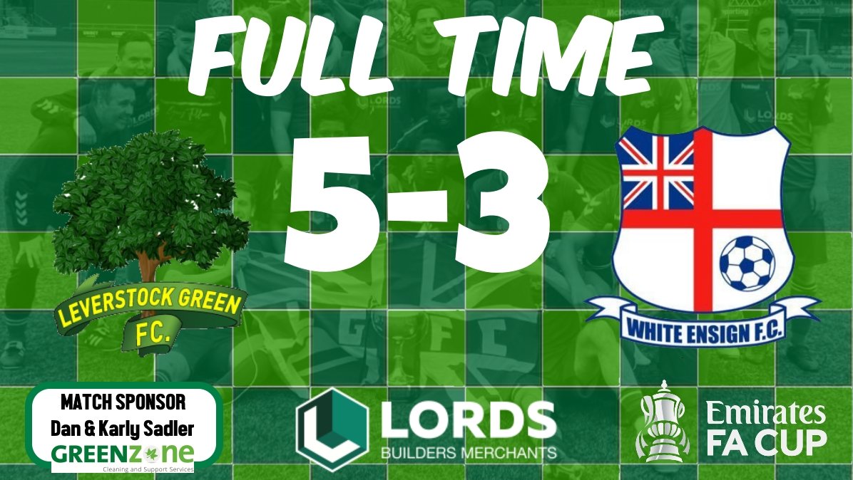 Leverstock Green FC (@levgreenfc) on Twitter photo A brilliant <a href="/EmiratesFACup/">Emirates FA Cup</a> tie against a very good <a href="/EnsignOfficial/">White Ensign FC</a> side ends with a fantastic win! A brilliant <a href="/EmiratesFACup/">Emirates FA Cup</a> tie against a very good <a href="/EnsignOfficial/">White Ensign FC</a> side ends with a fantastic win!