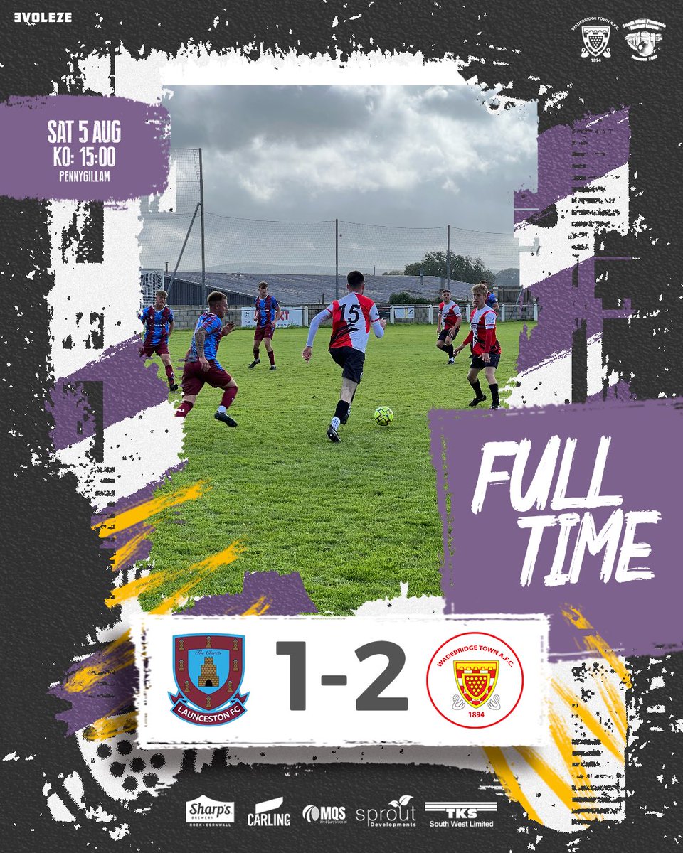 WadebridgeTown's tweet photo. Full time here at @LauncestonAFC and what a goal to win it in the last minute from @rhys14472211 and best wishes for our hosts for their season #utbb #1stTeam #wadebridge #OurClubIsYourClub 

@swsportsnews @KJMsport57 @sportscornwall @Cornishfootball @evoleze https://t.co/Fe1aKp5XV6