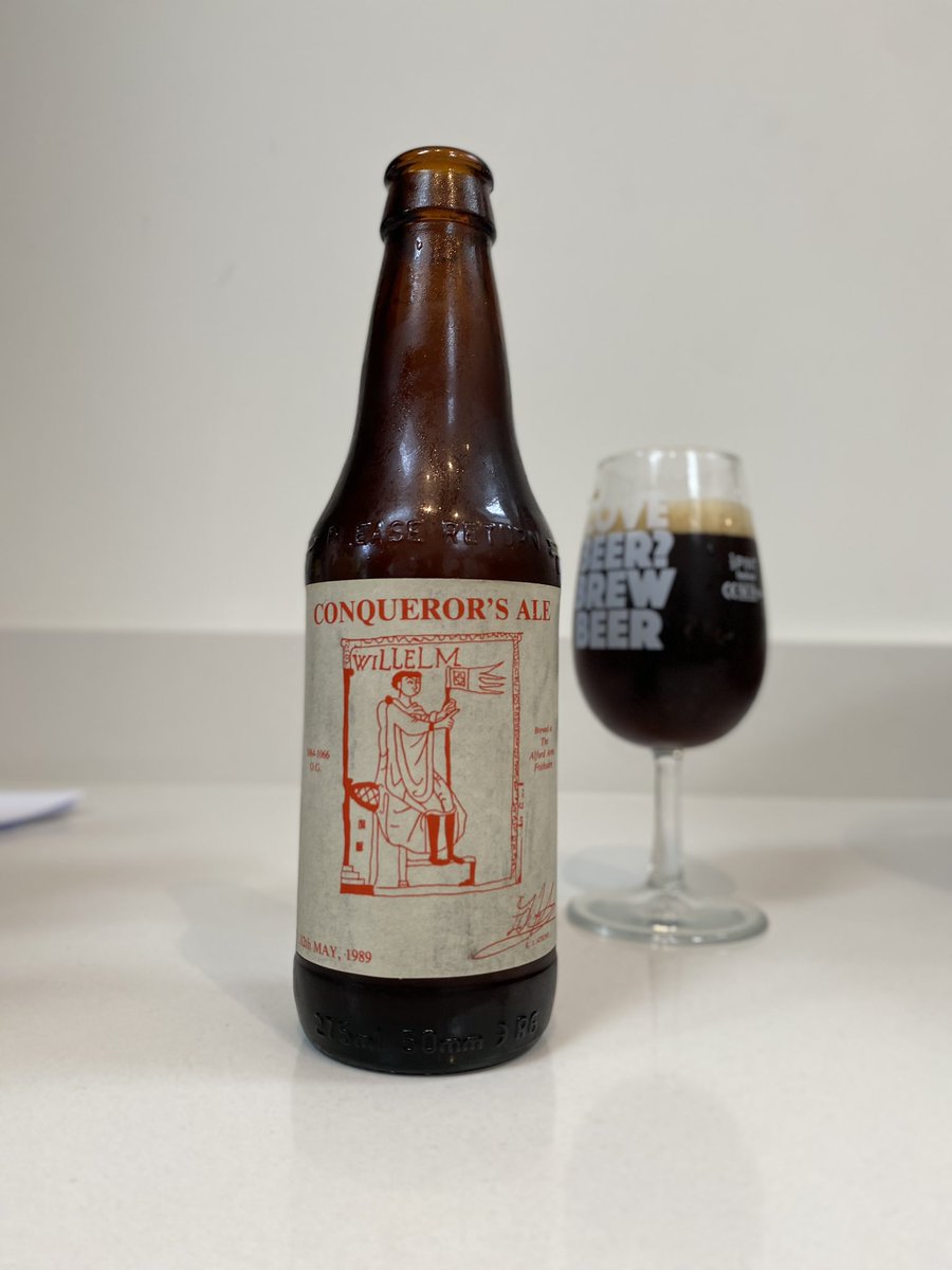 ChilliBeard's tweet photo. Decided to try a 34 year-old beer today… it wasn’t the best but definitely interesting to see what happens to a beer over that time.

Tried and failed to find much info on the beer or brewery. Anyone with any historic info on The Alford Arms? 🧵@alfordarmsHP1 https://t.co/85I4ERbCvk