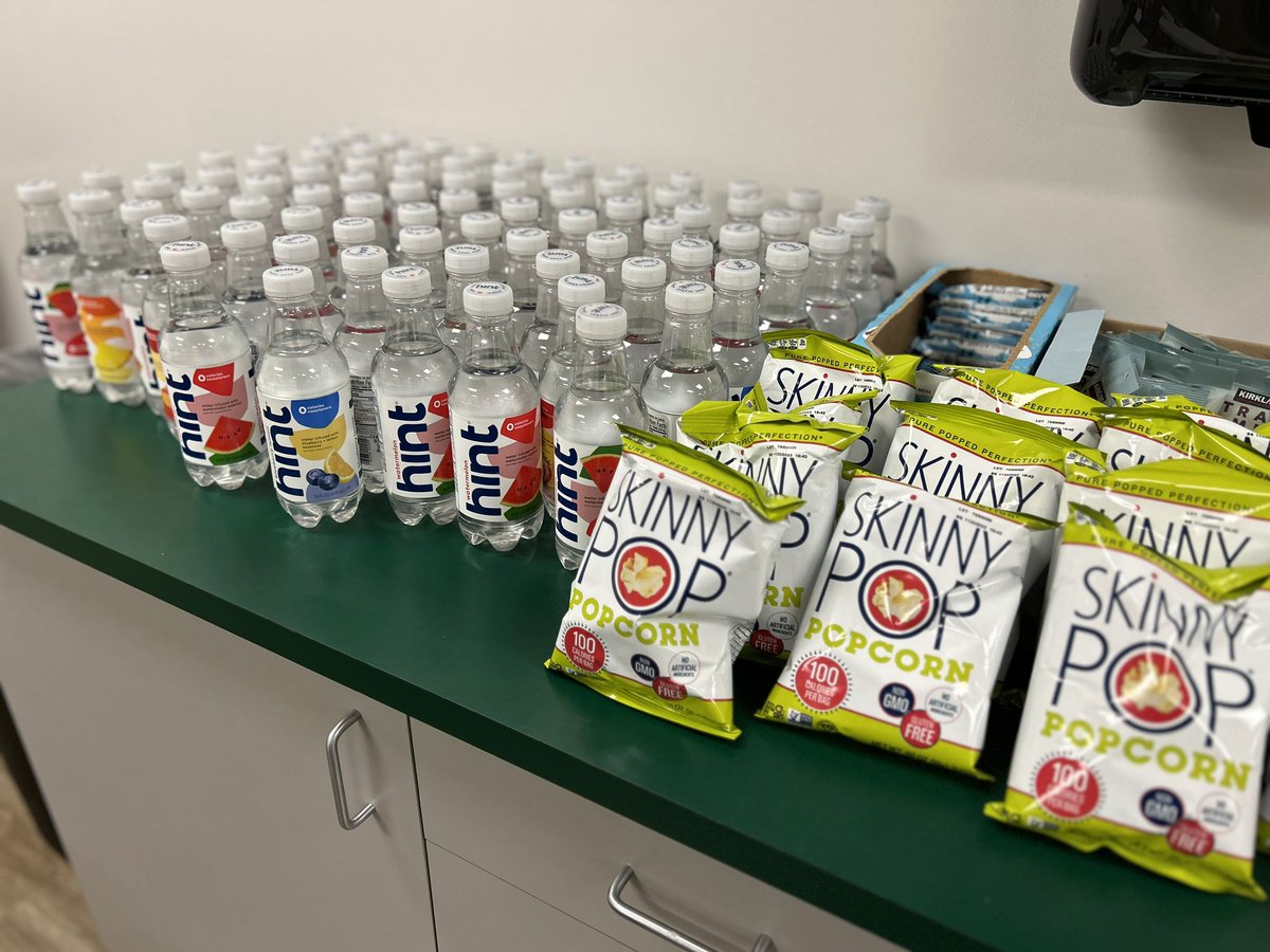 Keeping our participants fueled and hydrated. Special thanks to @hint, and the company’s mission to “help you fall in love with water,” for the donation. #sharrersofficiatingschool #hintwater