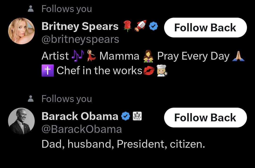 RandySaputro's tweet photo. Famous people who follow me and I didn't follow them back 🤔 https://t.co/y6LmkzFqzB