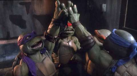 nyc_johnson's tweet photo. after watching #MutantMayhem , #3rdbest #NinjaTurtlesLeFilm . Sorry, guys. Not gonna beat #1990film nor #2007film. But definitely #best #Leonarda/ #AprilOneil #romannce ... but I've seen others. Points for @ComicBook #references, #Leonardo and #leoapril #shipping. https://t.co/7OxmOLgVaX