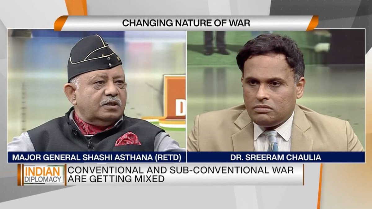 DDIndialive's tweet photo. Indian Diplomacy: Changing Nature of War

WATCH: Discussion between Maj General Shashi Asthana (Retd), and foreign affairs expert @sreeramchaulia on contemporary landscape of global conflicts and how India is preparing for future wars. @asthana_shashi 

🟥https://t.co/DkDspXpHGP https://t.co/CHjyBncROA