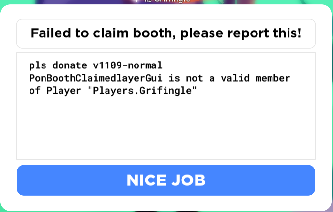 GriffinMakes's tweet photo. BRO #PlsDonateGame #roblox @secrethazem https://t.co/2OScFPF0qA