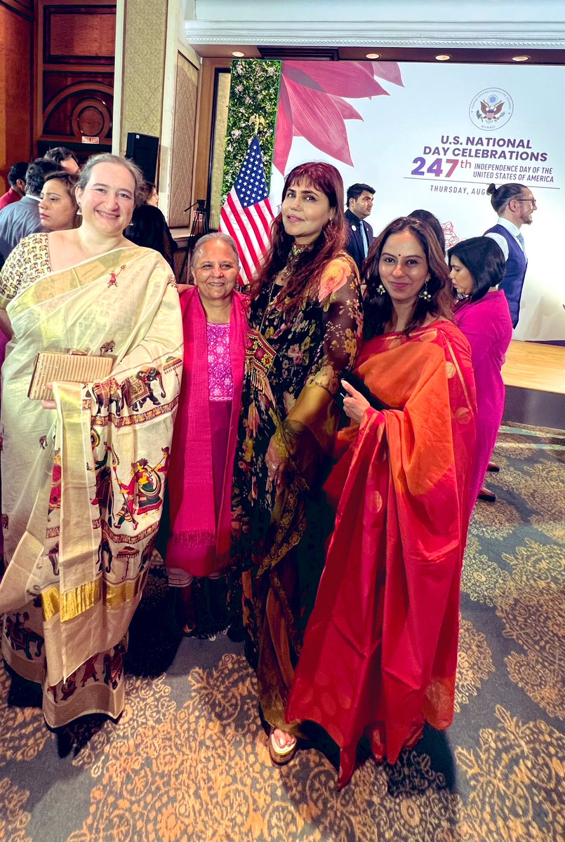 nishjamvwal's tweet photo. Powerful message @usambindia importance of #WomenEmpowerment economically @ericgarcetti
on 247th US #IndependenceDay with @harjinderkangUK @KobbiShoshani @ShelarAshish #mikehankey @ChirantanaBhatt @didemnyc @nishjamvwal @TajLandsEnd
“US is in india to learn & collaborate” https://t.co/VQB1X81ijo